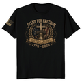 Patriotic Cross Red White Blue Graphic T-Shirt