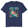 Chillin' Deep Retro Underwater Lounge Lab Illustration T-Shirt