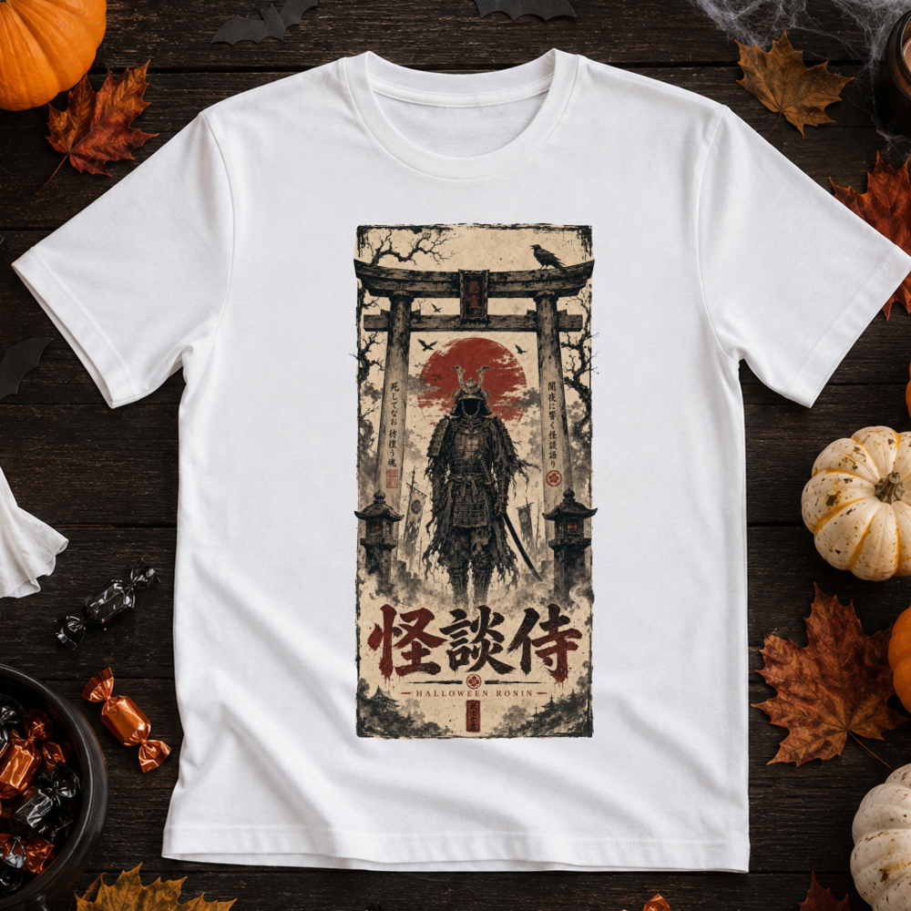 Dark Halloween Samurai T-Shirt