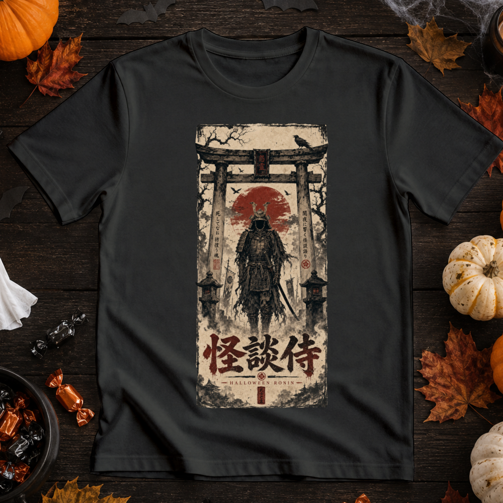 Dark Halloween Samurai T-Shirt