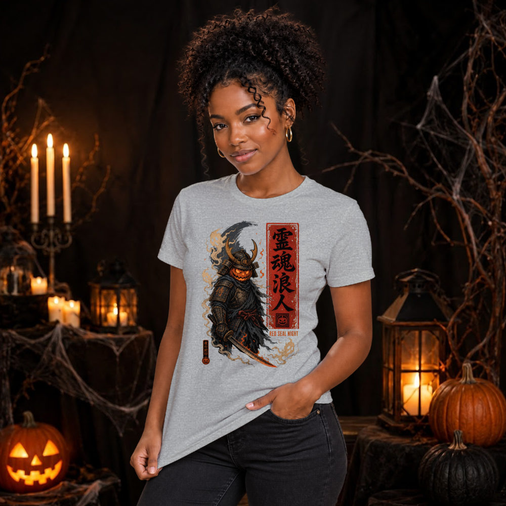 Vintage Pumpkin Samurai T-Shirt