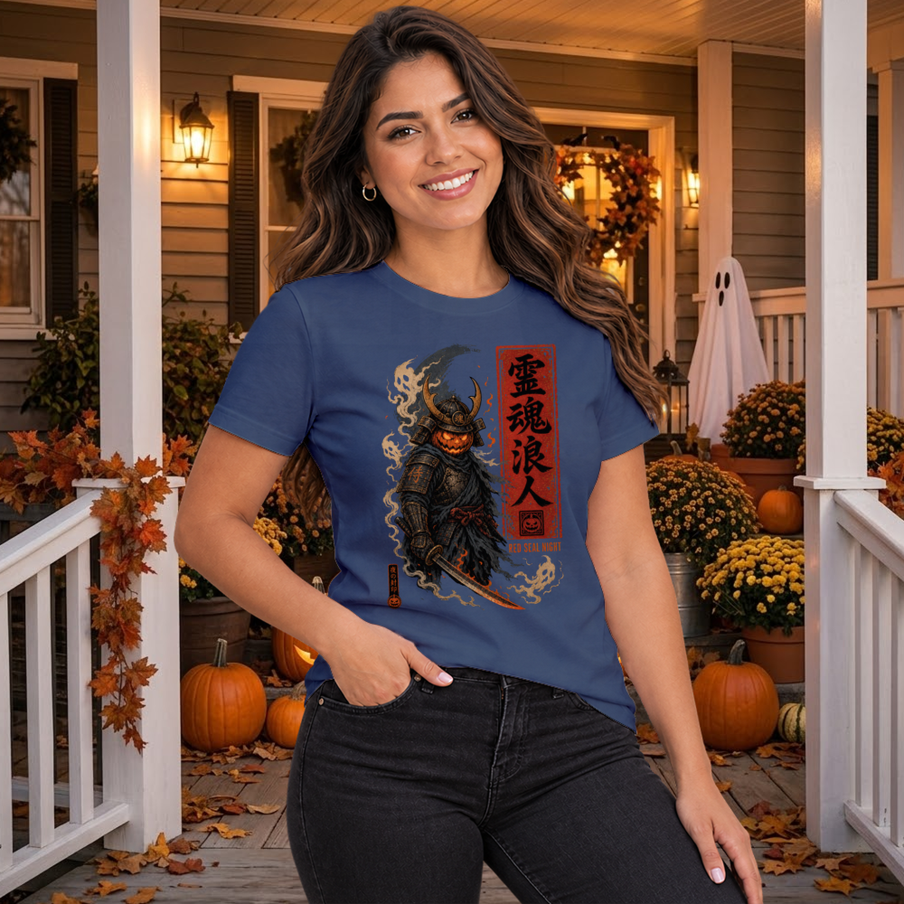 Vintage Pumpkin Samurai T-Shirt