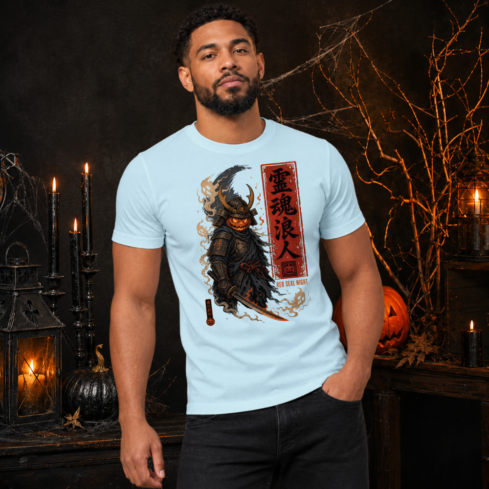 Vintage Pumpkin Samurai T-Shirt