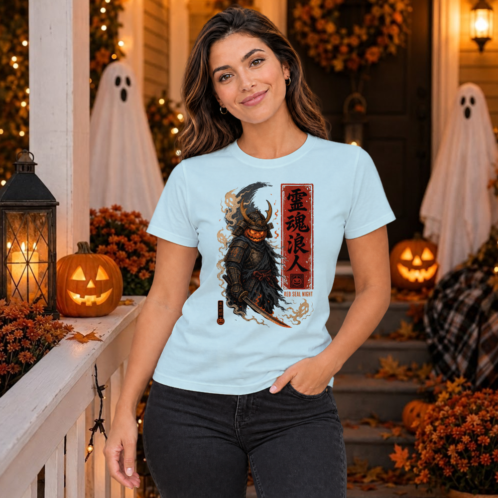 Vintage Pumpkin Samurai T-Shirt