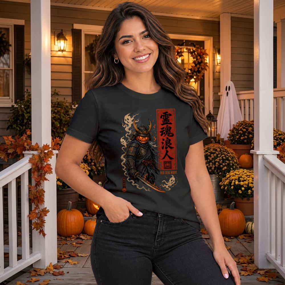 Vintage Pumpkin Samurai T-Shirt