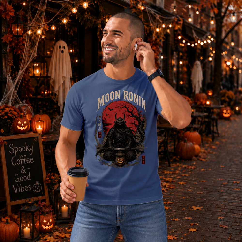Moon Ronin Pumpkin Samurai T-Shirt