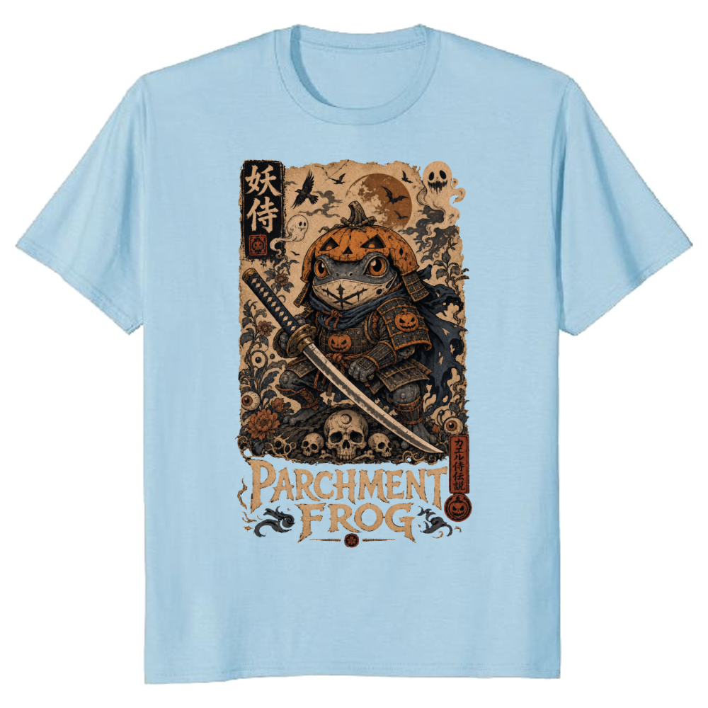 Vintage Halloween Frog Samurai T-Shirt