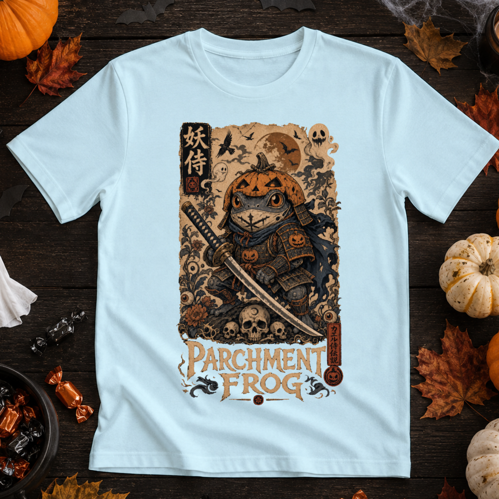 Vintage Halloween Frog Samurai T-Shirt