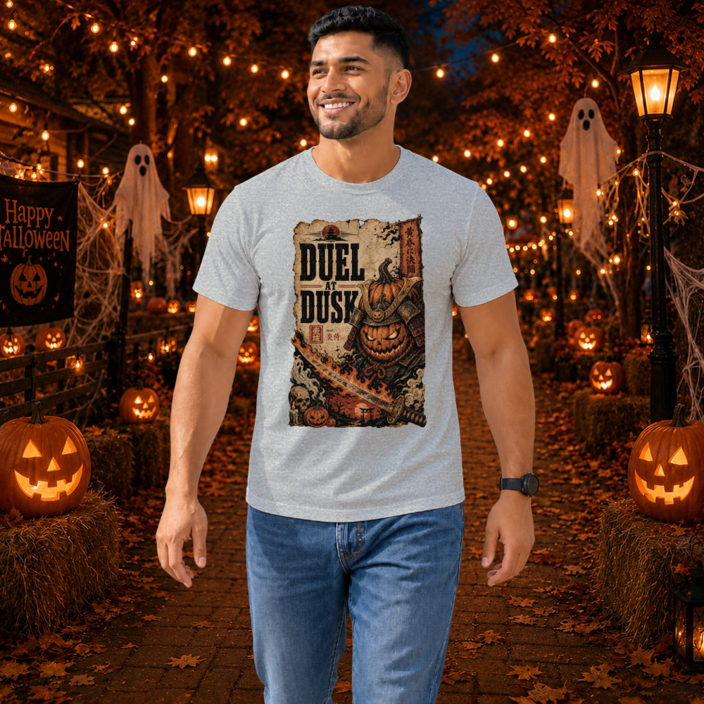 Duel At Dusk Pumpkin Samurai T-Shirt