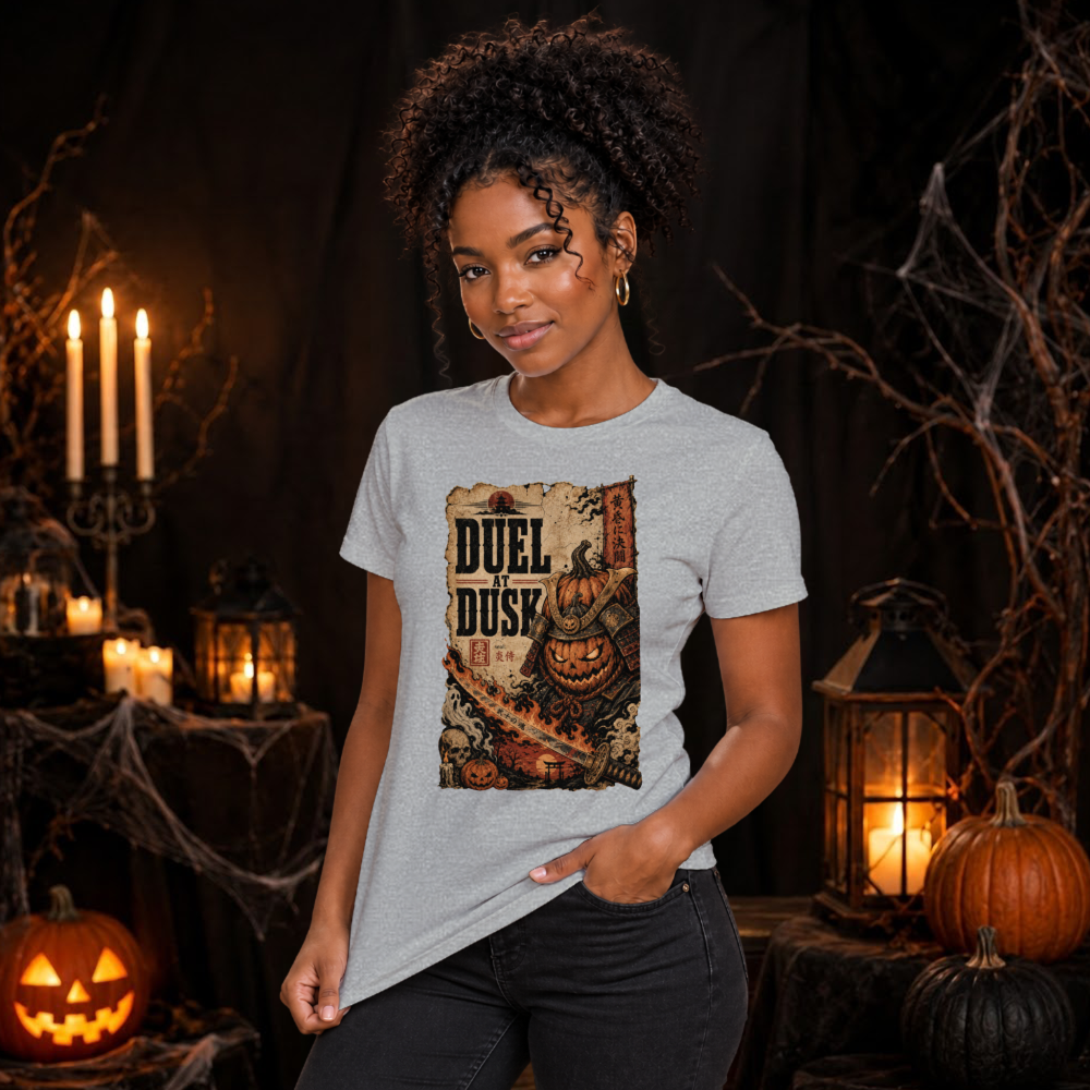 Duel At Dusk Pumpkin Samurai T-Shirt