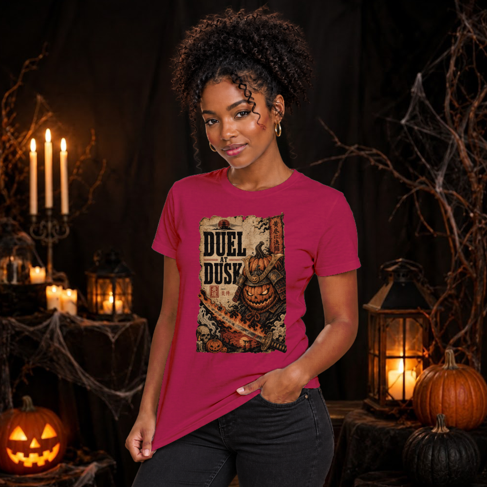 Duel At Dusk Pumpkin Samurai T-Shirt