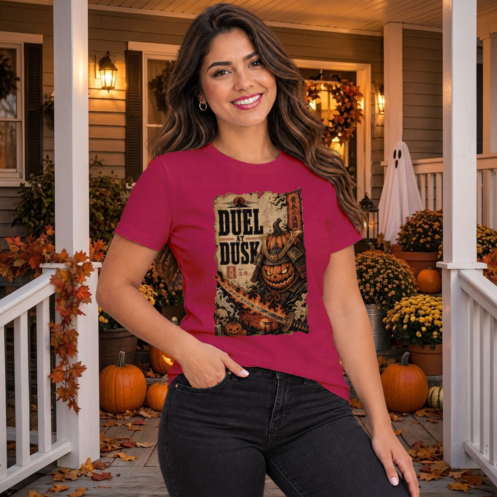 Duel At Dusk Pumpkin Samurai T-Shirt