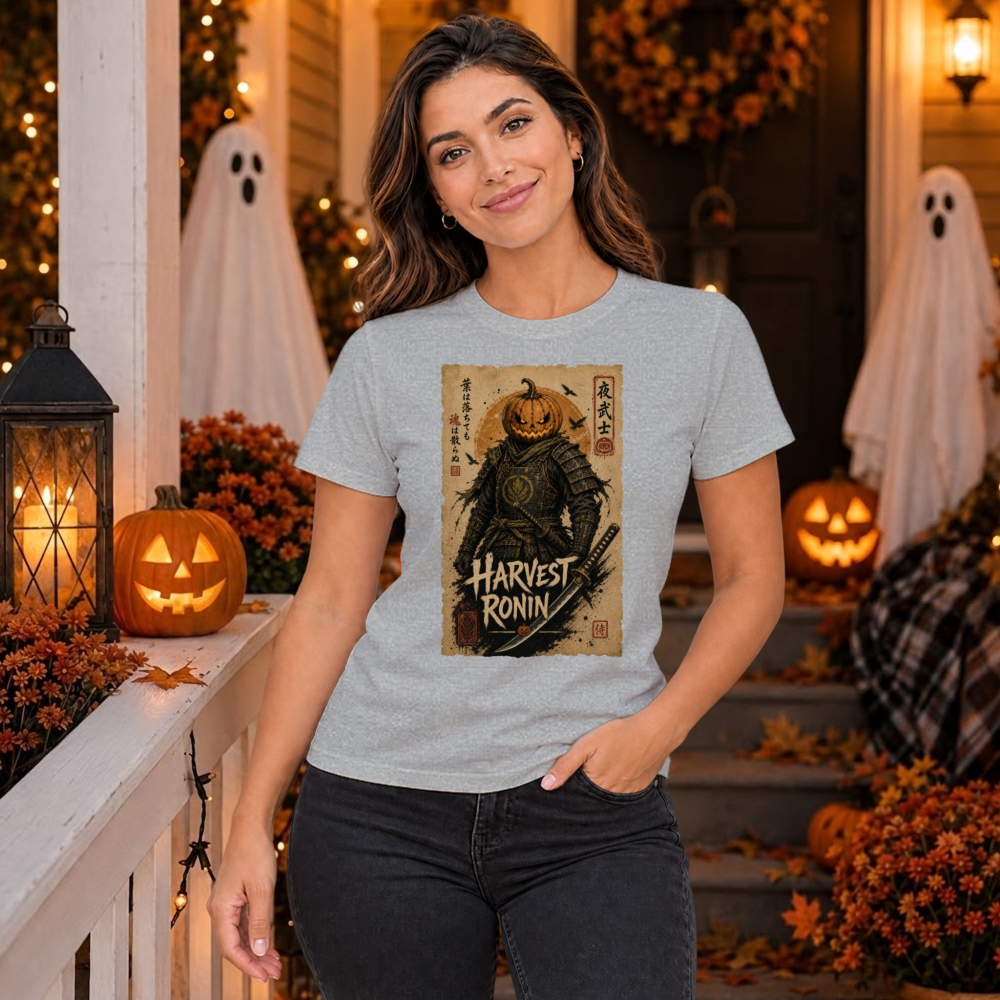 Harvest Ronin Pumpkin Samurai T-Shirt
