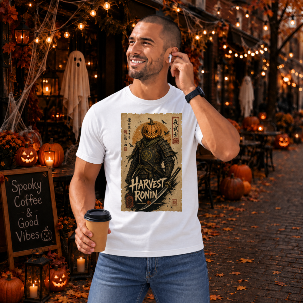 Harvest Ronin Pumpkin Samurai T-Shirt
