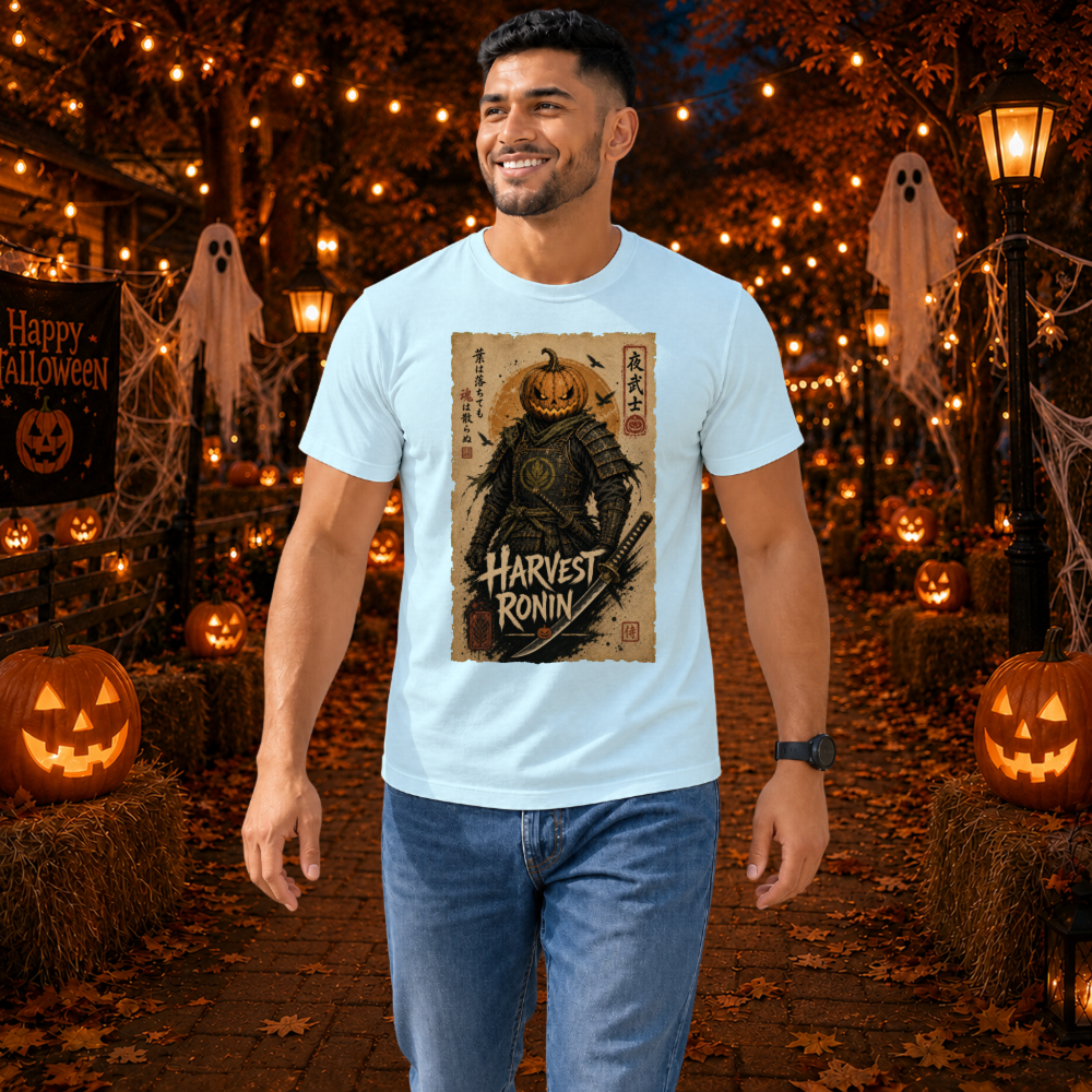 Harvest Ronin Pumpkin Samurai T-Shirt