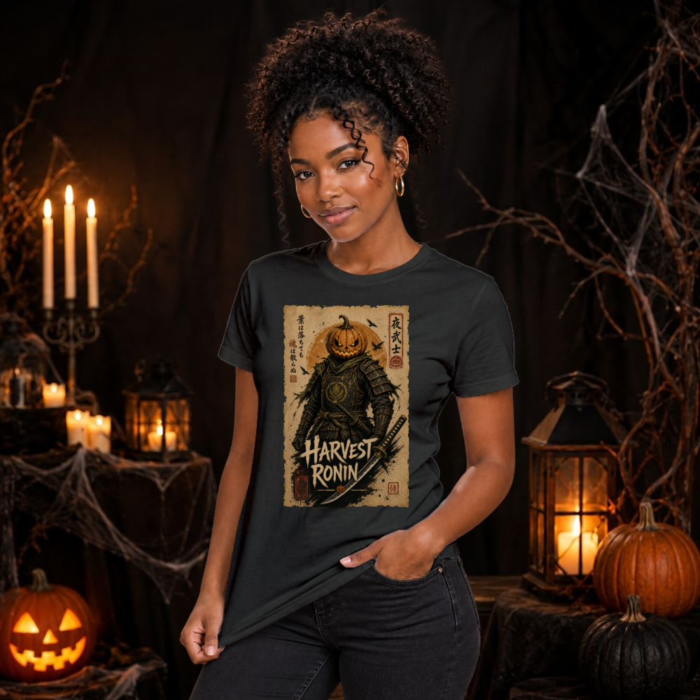 Harvest Ronin Pumpkin Samurai T-Shirt