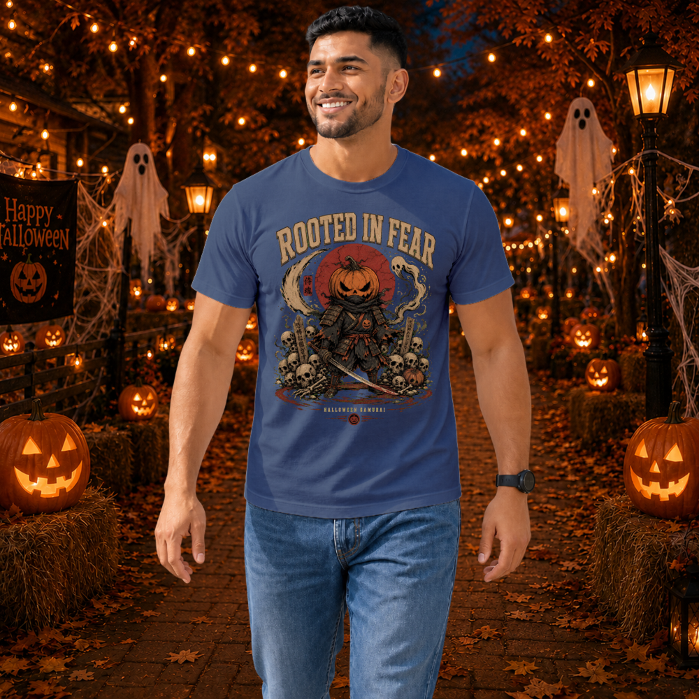 Rooted in Fear Vintage Pumpkin Samurai T-Shirt