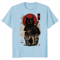 Armor of Night Samurai Cat T-Shirt