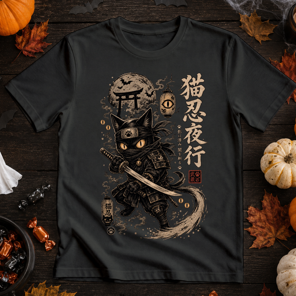 Dark Halloween Samurai T-Shirt