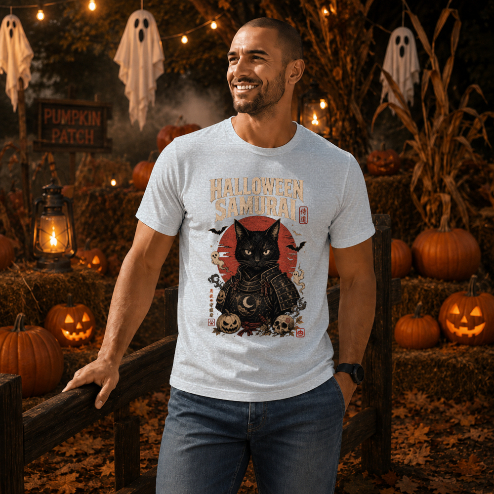 Dark Halloween Samurai T-Shirt
