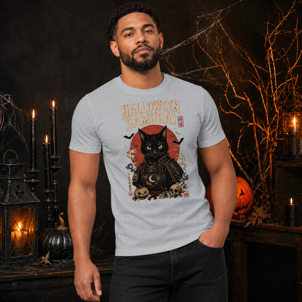 Dark Halloween Samurai T-Shirt