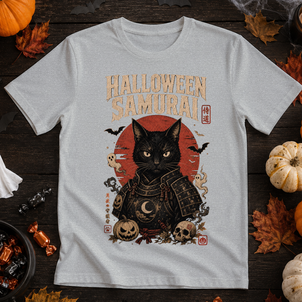 Dark Halloween Samurai T-Shirt