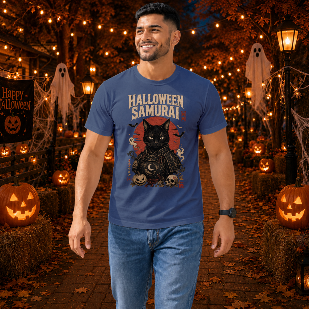 Dark Halloween Samurai T-Shirt