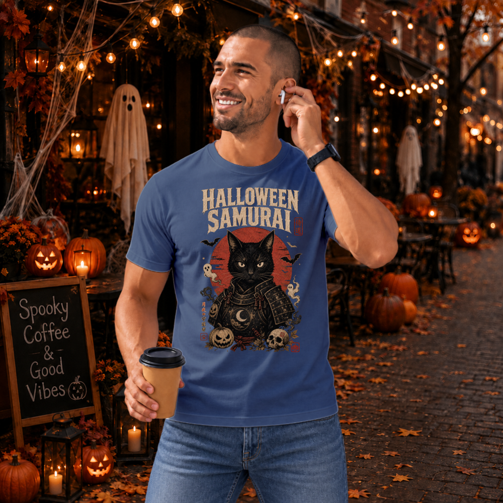 Dark Halloween Samurai T-Shirt