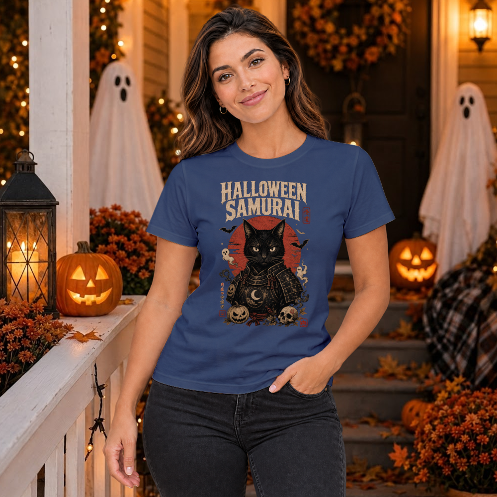 Dark Halloween Samurai T-Shirt