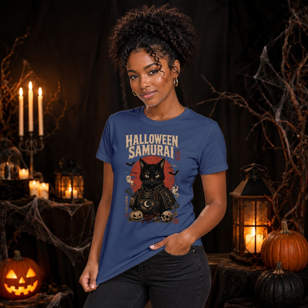 Dark Halloween Samurai T-Shirt