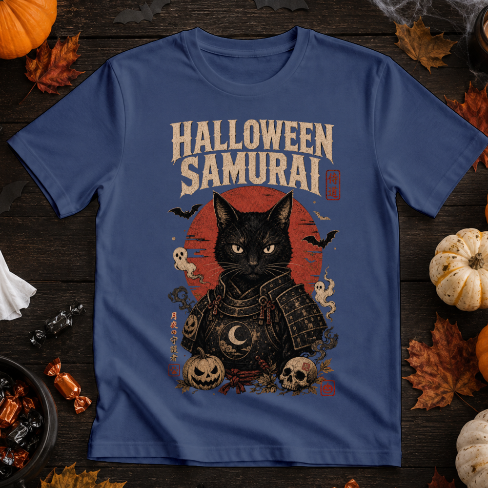 Dark Halloween Samurai T-Shirt