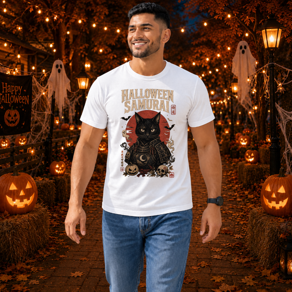 Dark Halloween Samurai T-Shirt
