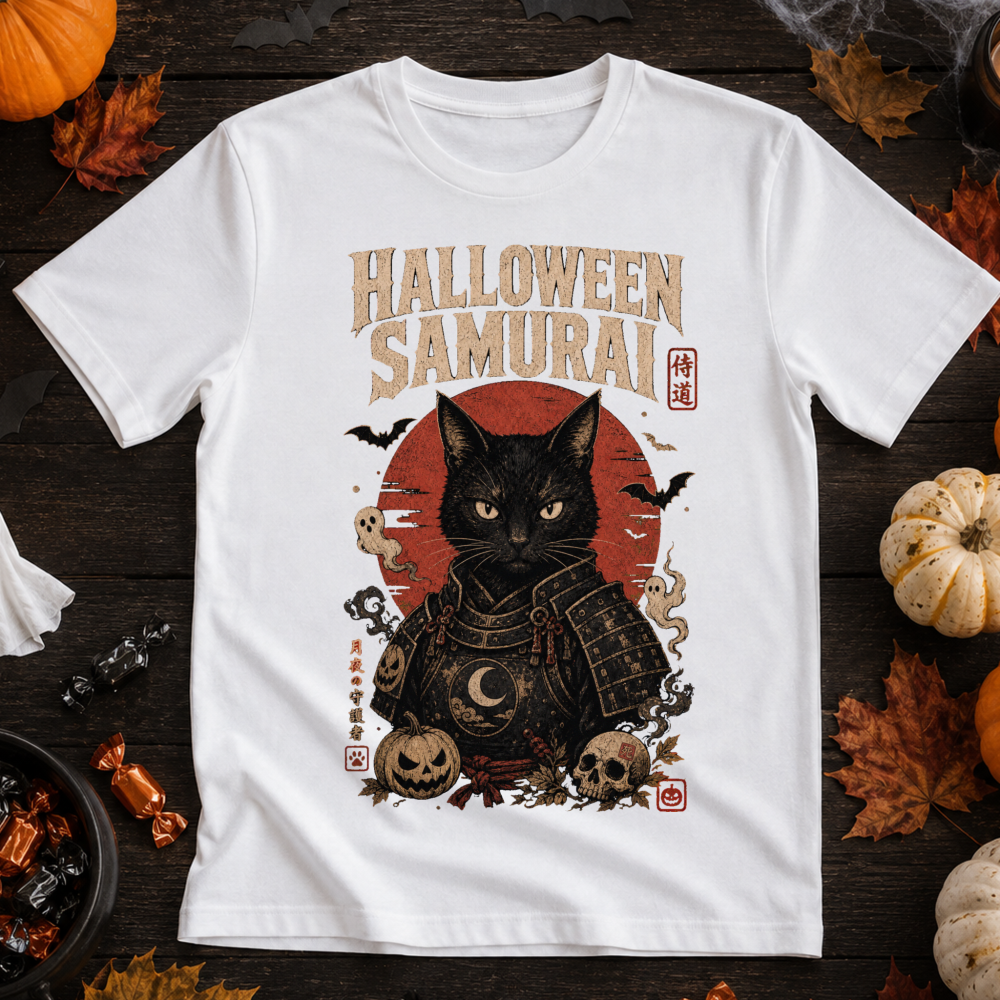 Dark Halloween Samurai T-Shirt