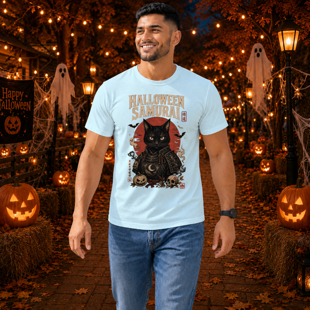 Dark Halloween Samurai T-Shirt