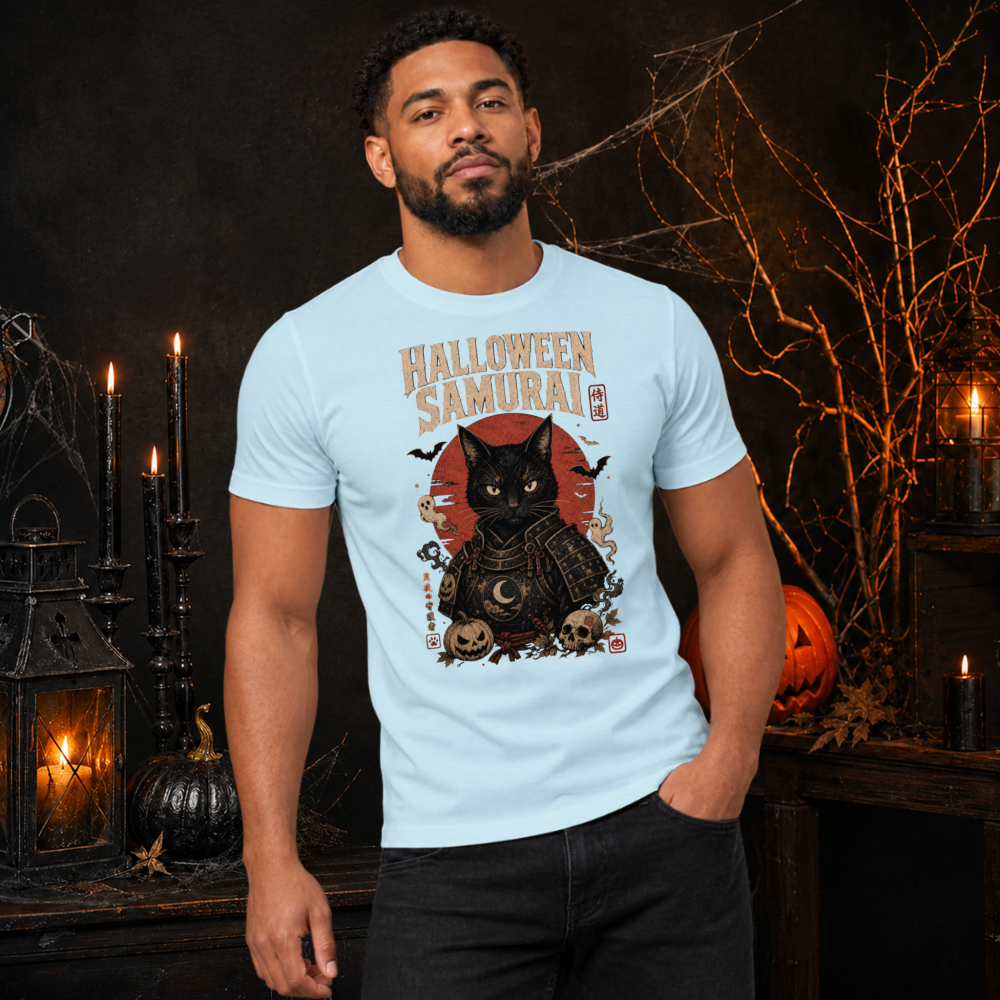 Dark Halloween Samurai T-Shirt
