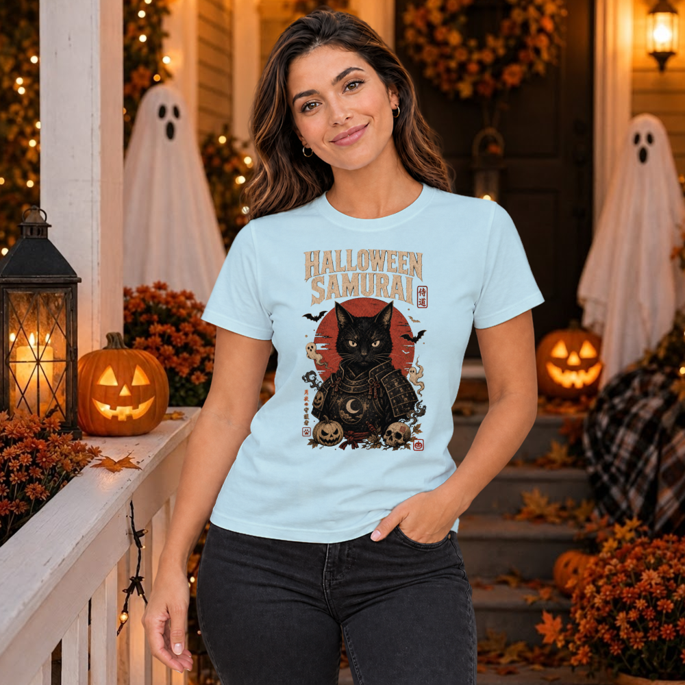 Dark Halloween Samurai T-Shirt