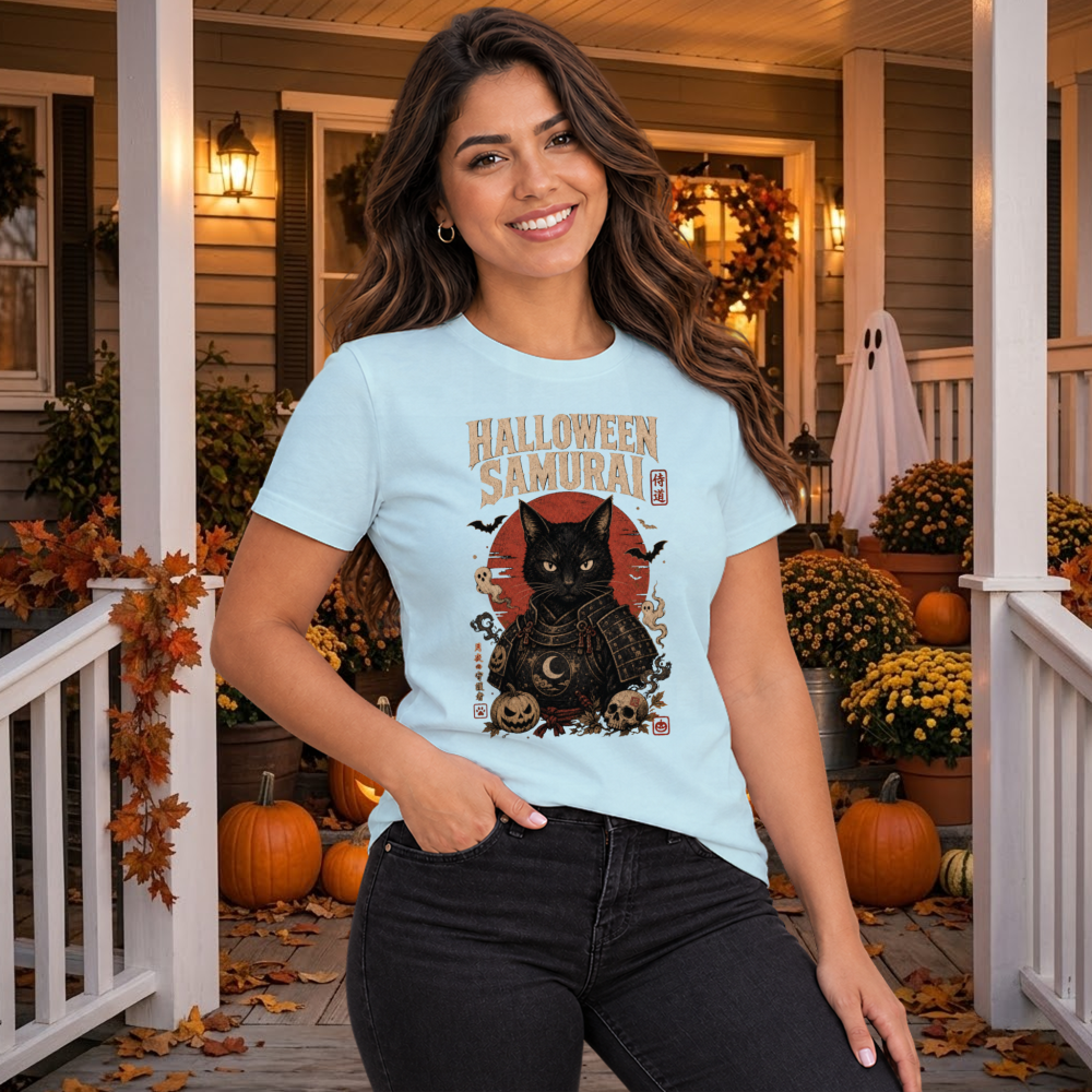 Dark Halloween Samurai T-Shirt