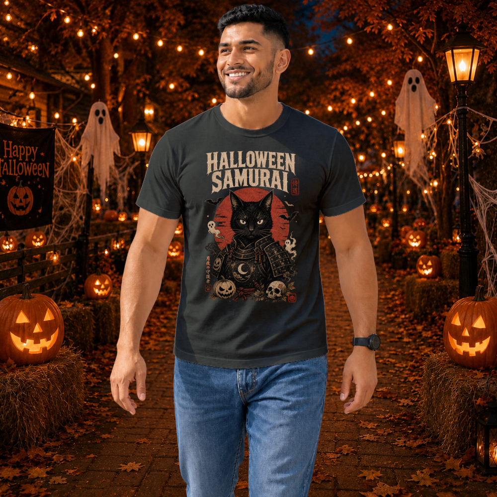 Dark Halloween Samurai T-Shirt