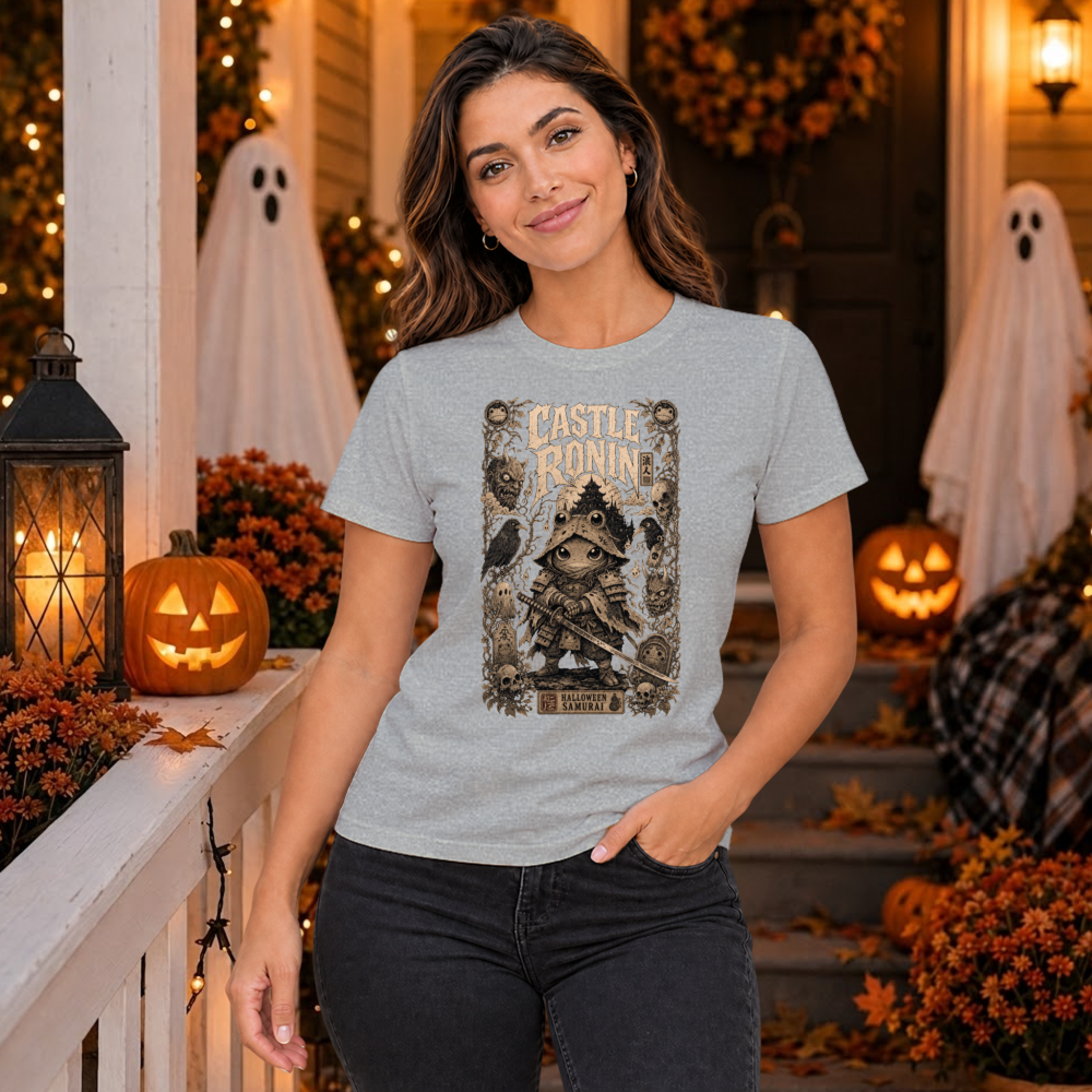 Dark Halloween Samurai T-Shirt