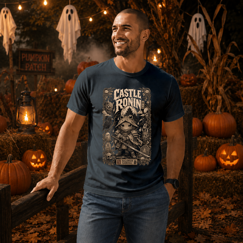 Dark Halloween Samurai T-Shirt