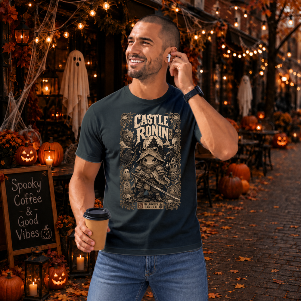 Dark Halloween Samurai T-Shirt