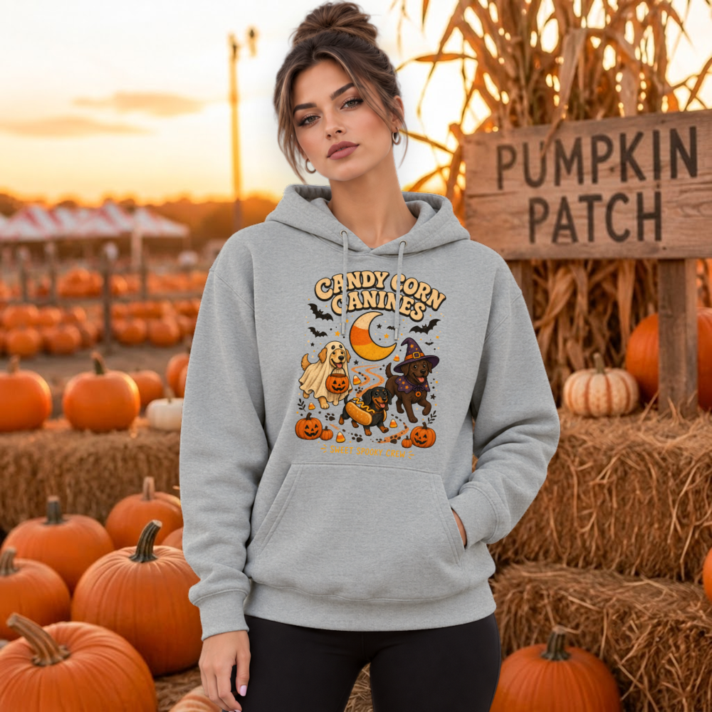 Vintage Halloween Dog Trio Hoodie