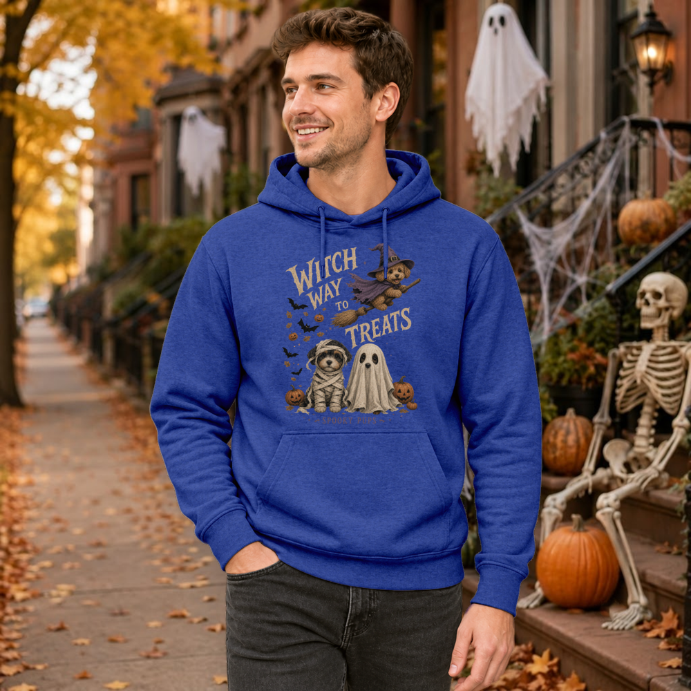 Witch Way To Treats Witch Dog Hoodie