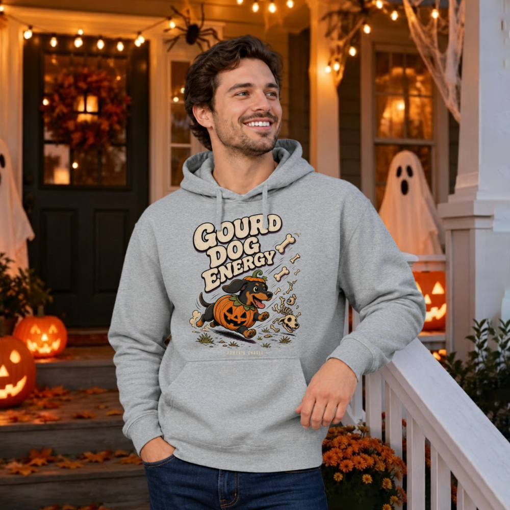 Gourd Dog Energy Pumpkin Dachshund Hoodie