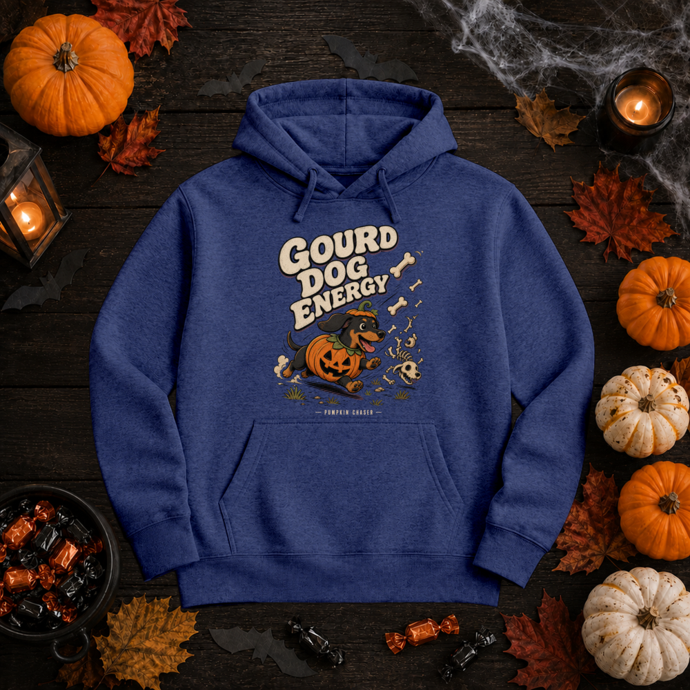 Gourd Dog Energy Pumpkin Dachshund Hoodie