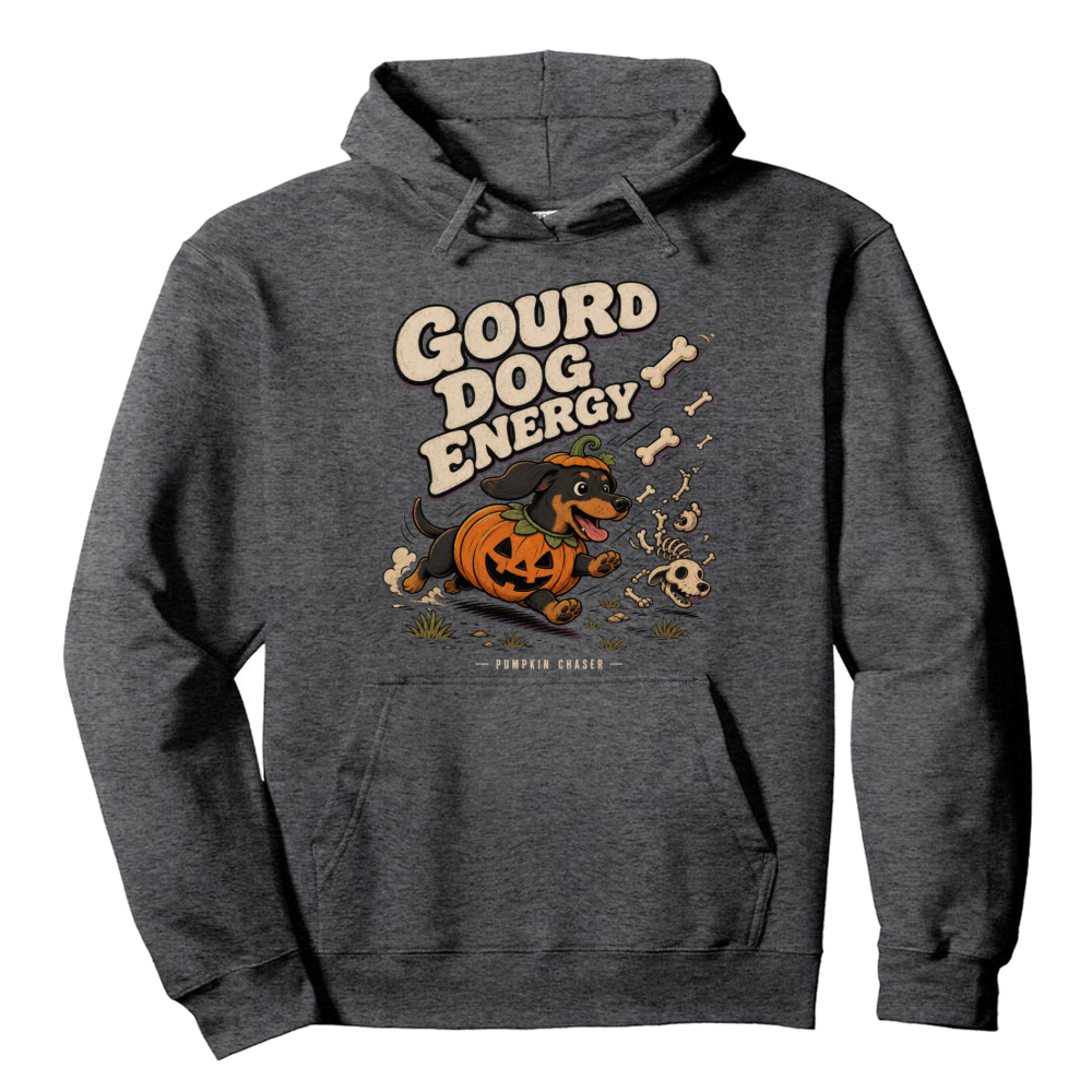 Gourd Dog Energy Pumpkin Dachshund Hoodie