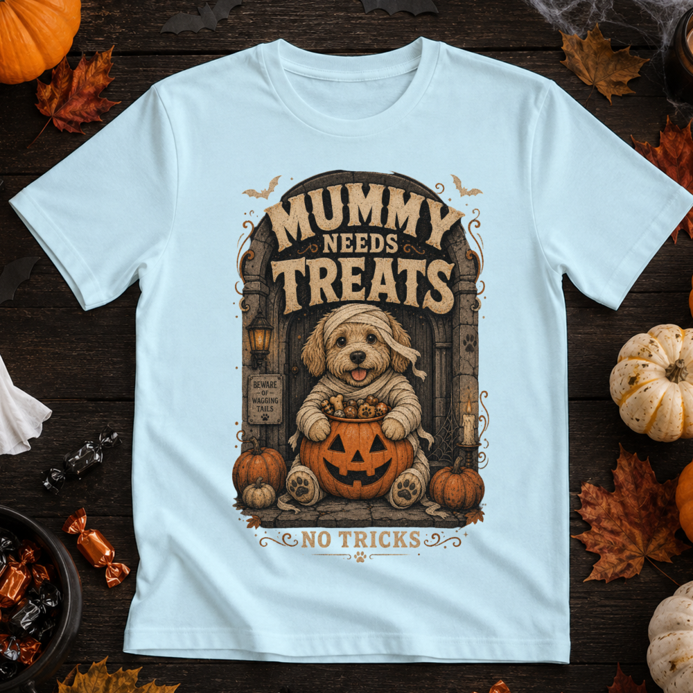 Mummy Needs Treats Vintage Dog T-Shirt