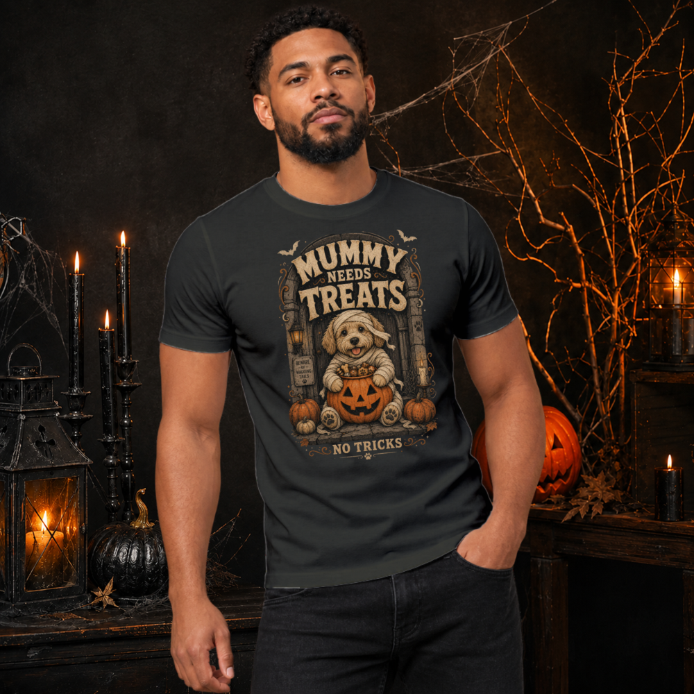 Mummy Needs Treats Vintage Dog T-Shirt
