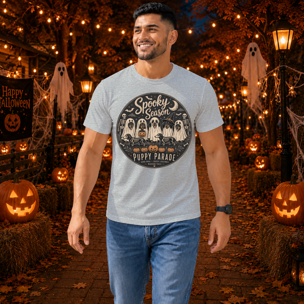 Spooky Season Puppy Parade Ghost Pup T-Shirt