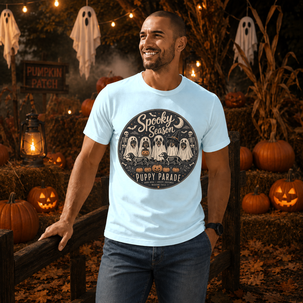 Spooky Season Puppy Parade Ghost Pup T-Shirt